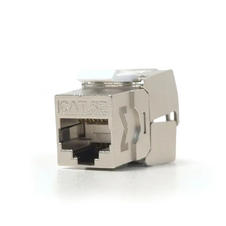 KEYSTONE BLINDADO CAT5 180° RJ45